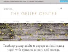 Tablet Screenshot of gellercenter.org